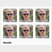 Vorlage für das Buchzeichen der Spende Quadratischer Aufkleber (Blatt)