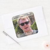 Vorlage für das Buchzeichen der Spende Quadratischer Aufkleber (Umschlag)