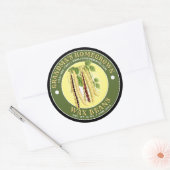 Vorlage für das Canning-Label für hausgemachte Wac Runder Aufkleber (Umschlag)