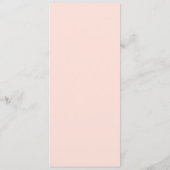 Vorlage für das Chic Blush Pink & Gold-Hochzeitmen (Rückseite)