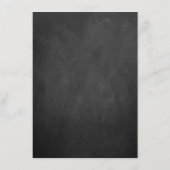 Vorlage für das Chic Chalkboard-Hochzeitmenü (Rückseite)