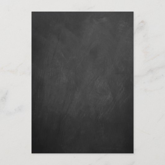 Vorlage für das Chic Chalkboard-Hochzeitmenü (Rückseite)