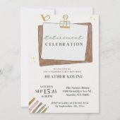 Vorlage für das digitale Party für den Lehrer zur (Vorderseite)