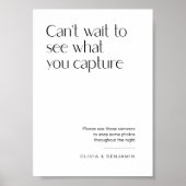 Vorlage für das Einlegen von Kamerafabellen für Ho Poster (Vorne)