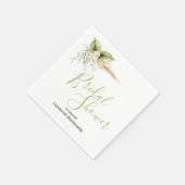 Vorlage für das elegante Brautparty der Blumenecke Serviette (Ecke)