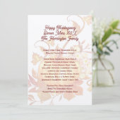 Vorlage für das Erntedank Family Dinner (Stehend Vorderseite)