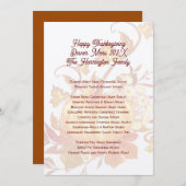 Vorlage für das Erntedank Family Dinner (Vorne/Hinten)