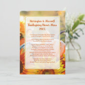 Vorlage für das Erntedank Family Dinner (Stehend Vorderseite)