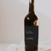 Vorlage für das Etikett der Schwarzen Weinflasche