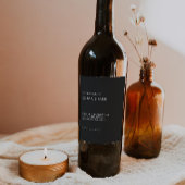 Vorlage für das Etikett der Schwarzen Weinflasche