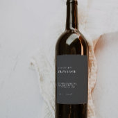 Vorlage für das Etikett der Schwarzen Weinflasche