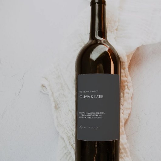 Vorlage für das Etikett der Schwarzen Weinflasche