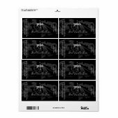 Vorlage für das Etikett für eine schwarze Damaskus (Vorne)