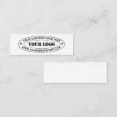 Vorlage für das Firmenlogo Benutzerdefinierte Text Mini Visitenkarte (Vorne/Hinten)