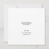 Vorlage für das Firmenlogo Kundenbewertung (Rückseite)