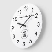 Vorlage für das Firmenlogo Office Wall Clock Große Wanduhr (Winkel)