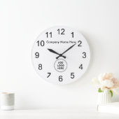 Vorlage für das Firmenlogo Office Wall Clock Große Wanduhr (Zuhause)