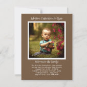 Vorlage für das Foto "Baby Boy Adoption Party" (Vorderseite)