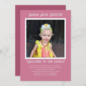 Vorlage für das Foto "Girl Adoption Party" (Vorne/Hinten)