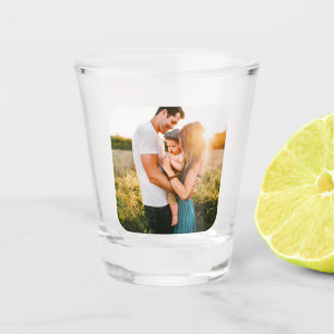 Vorlage für das Foto mit abgerundeten Schiebeglä Schnapsglas