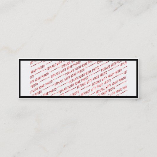 Vorlage für das Foto Panorama, Gruppe oder Klasse Mini Visitenkarte (Vorderseite)