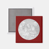 Vorlage für das Foto Red Punkt Magnet (Vorderseite/Rückseite)