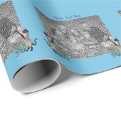 Vorlage für das Foto von Siamkatzen-Schmetterlinge Geschenkpapier (Rolleneckpunkt)