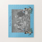 Vorlage für das Foto von Siamkatzen-Schmetterlinge Puzzle (Vertikal)