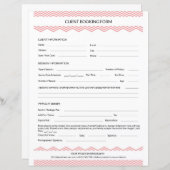 Vorlage für das Fotografen-Sitzungsvertrag (Vorne/Hinten)