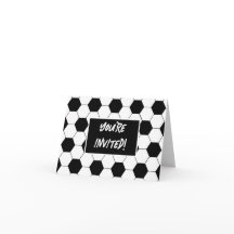 Vorlage für das Fußball-Muster Einladungskarte