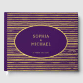 Vorlage für das Gästebuch mit Goldfolie (Vorderseite)