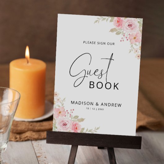 Vorlage für das Gästebuch, Rose