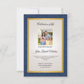 Vorlage für das Gedenkfräbnis (Vorderseite)