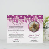 Vorlage für das gedruckte Blumenbeerprogramm (Stehend Vorderseite)