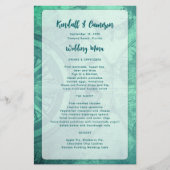 Vorlage für das gekränkte Budget-Hochzeitmenü (Vorderseite)