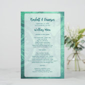 Vorlage für das gekränkte Budget-Hochzeitmenü (Stehend Vorderseite)