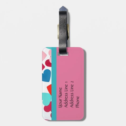 Vorlage für das Gepäckstück Gepäckanhänger (Rückseite vertikal)