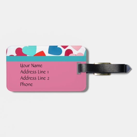 Vorlage für das Gepäckstück Gepäckanhänger (Rückseite horizontal)