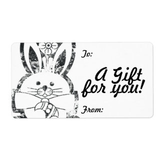 Vorlage für das Geschenk-Tag-Label an/von anpassba