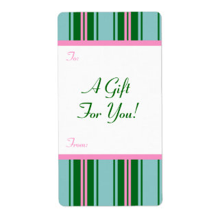 Vorlage für das Geschenk-Tag-Label an/von anpassba