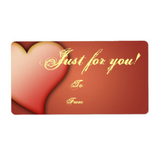Vorlage für das Geschenk-Tag-Label an/von anpassba
