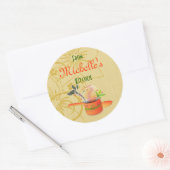 Vorlage für das Geschenkblatt "Backwaren" Runder Aufkleber (Umschlag)