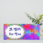 Vorlage für das Geschenkgutachten (Stehend Vorderseite)