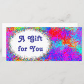 Vorlage für das Geschenkgutachten (Vorne/Hinten)