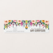 Vorlage für das Geschenkgutachten für den farbigen (Außenseite Aufgefaltet)