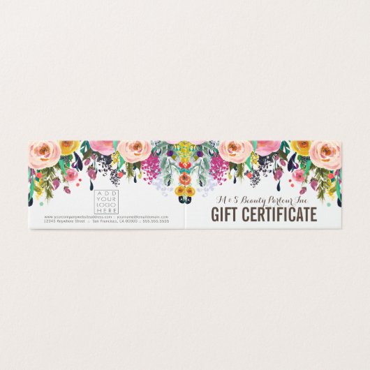 Vorlage für das Geschenkgutachten für den farbigen (Außenseite Aufgefaltet)