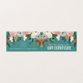 Vorlage für das Geschenkgutachten für den farbigen (Außenseite Aufgefaltet)