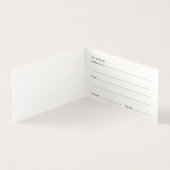 Vorlage für das Geschenkgutachten für den farbigen (Innenseite)