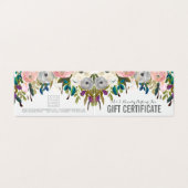 Vorlage für das Geschenkgutachten für den farbigen (Außenseite Aufgefaltet)