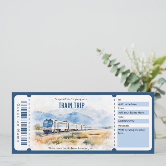 Vorlage für das Geschenkgutachten für Überlandfahr (Stehend Vorderseite)